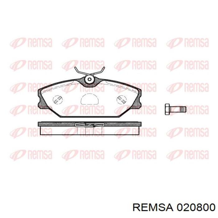 020800 Remsa колодки гальмівні передні, дискові