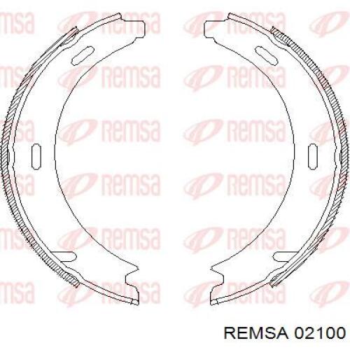 Колодки гальмівні передні, дискові 02100 Remsa