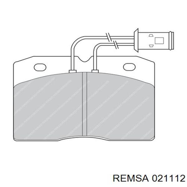 Гальмівні колодки Remsa 021112 ціна, від 15.37 USD
