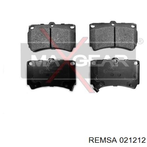 Передні тормозні колодки 021212 Remsa