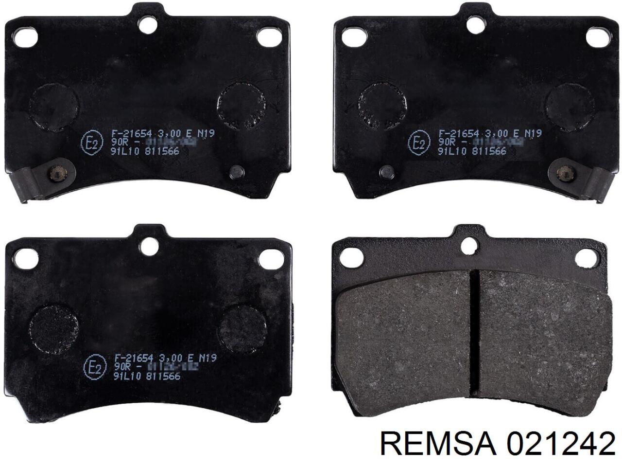 Гальмівні колодки Remsa 021242 ціна, від 15.87 USD