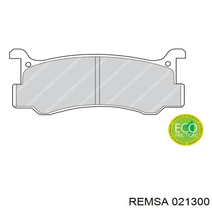 Задні гальмівні колодки 021300 Remsa