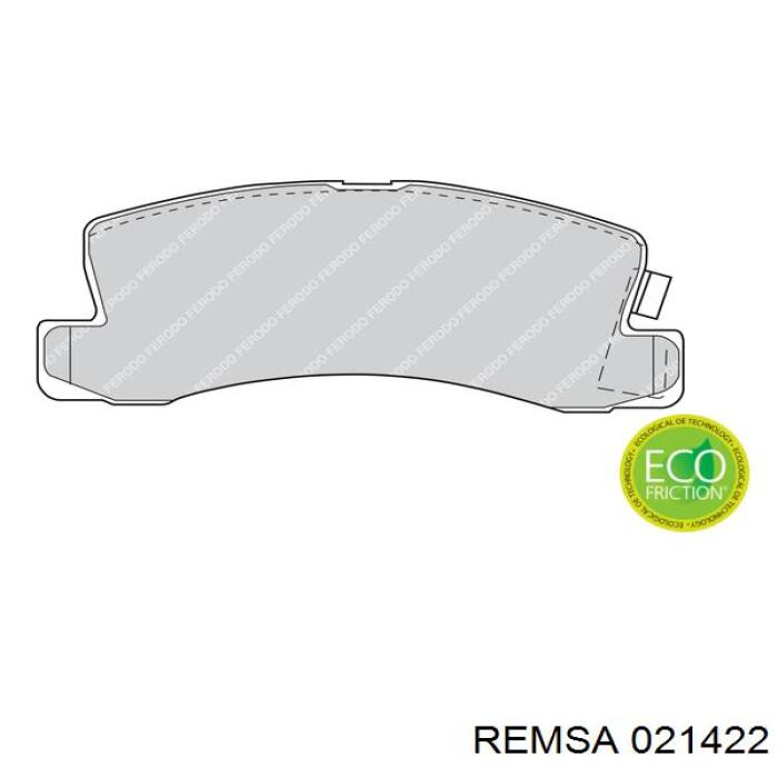 Задні дискові колодки Remsa 021422