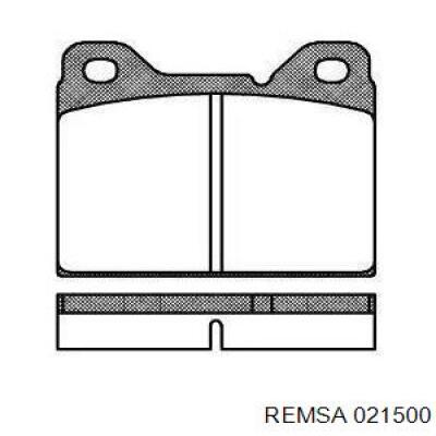 Задні дискові колодки Remsa 021500