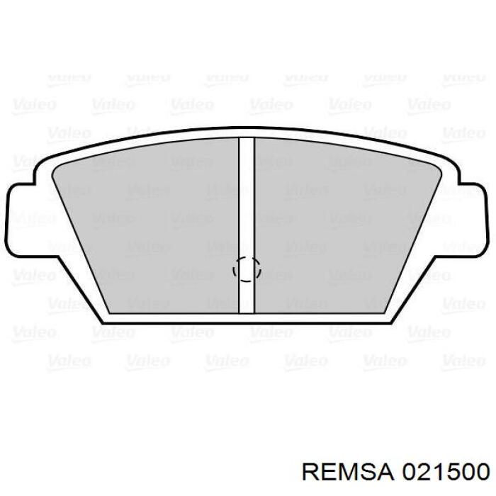 Задні гальмівні колодки Remsa 021500 ціна, від 14.54 USD