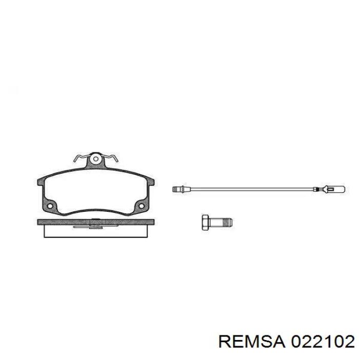 022102 Remsa колодки гальмівні передні, дискові