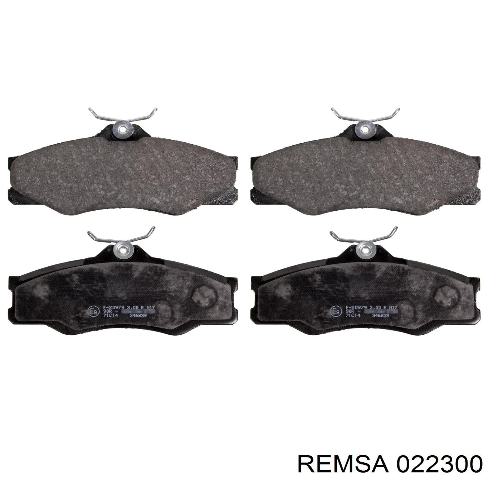 Гальмівні колодки Remsa 022300 ціна, від 20.26 USD