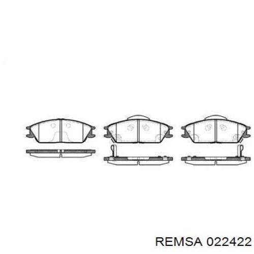 022422 Remsa колодки гальмівні передні, дискові