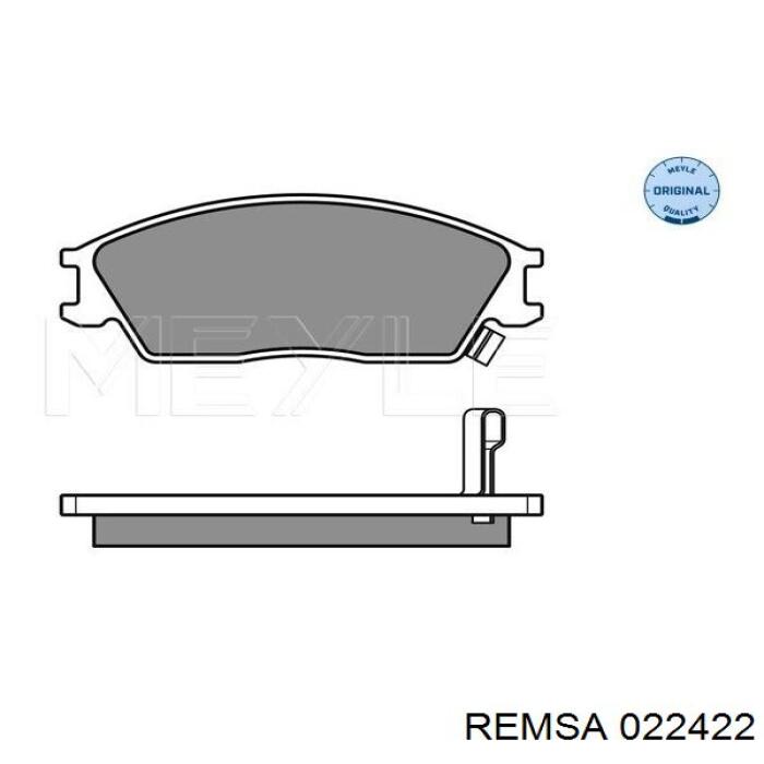 Гальмівні колодки Remsa 022422 ціна, від 22.19 USD