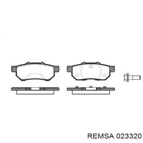Купити 023320 Remsa Задні колодки