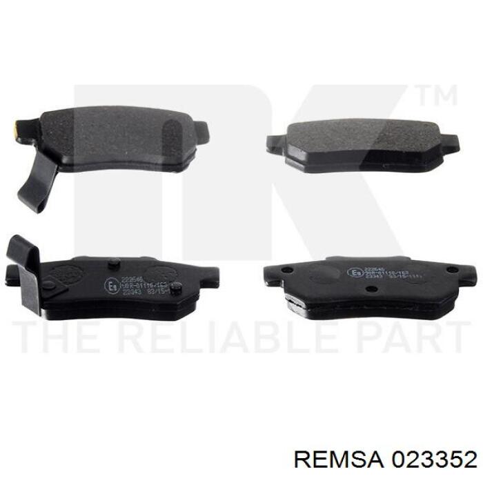 Купити 023352 Remsa Задні колодки