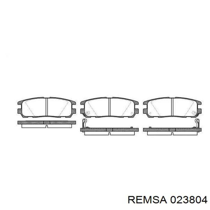 Тормозні колодки Remsa 023804
