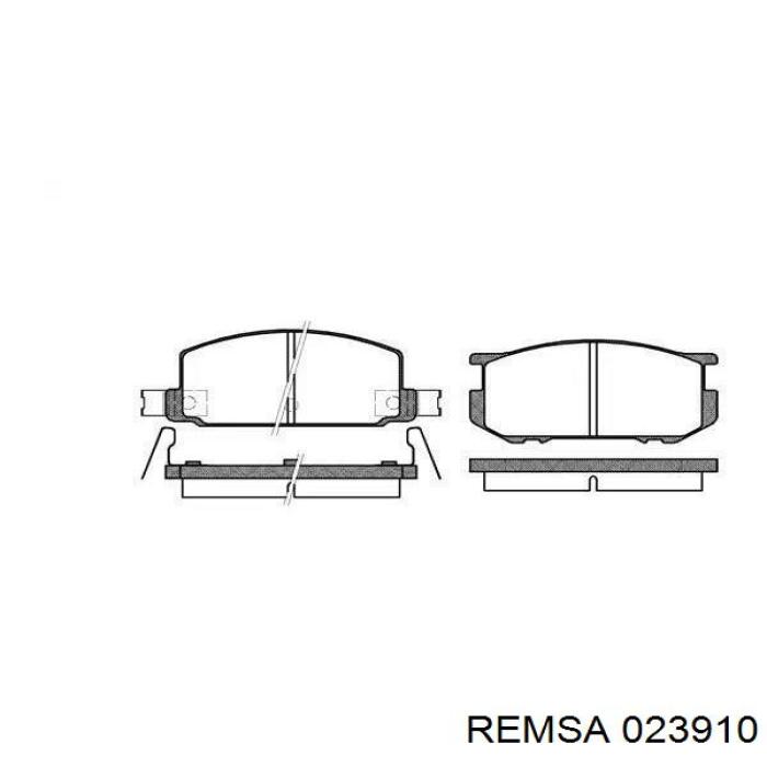 Задні дискові колодки Remsa 023910