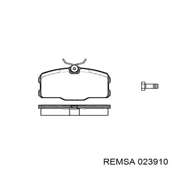 Задні гальмівні колодки 023910 Remsa