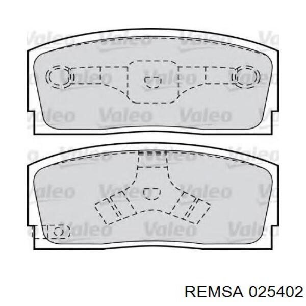 Гальмівні колодки Remsa 025402 ціна, від 13.00 USD