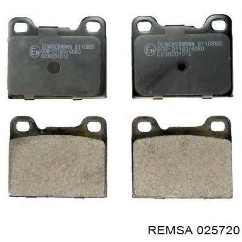 Купити 025720 Remsa Задні колодки