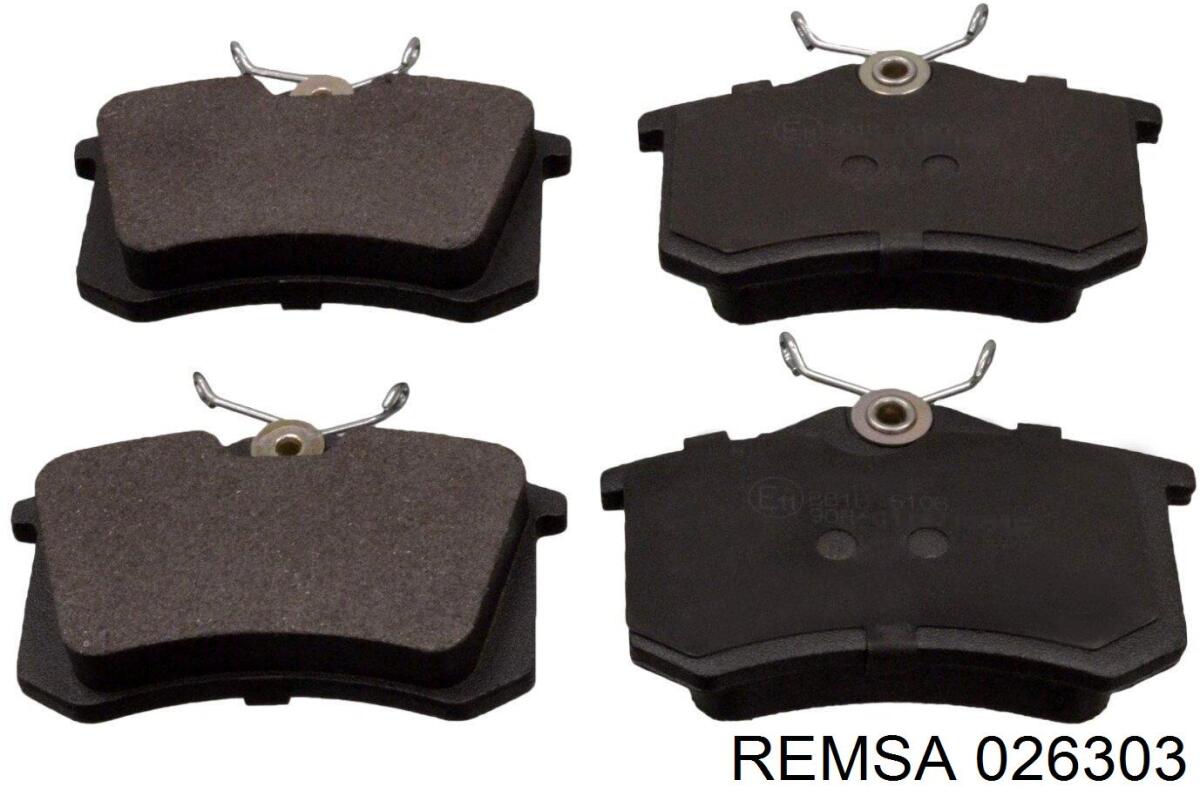Купити 026303 Remsa Задні колодки