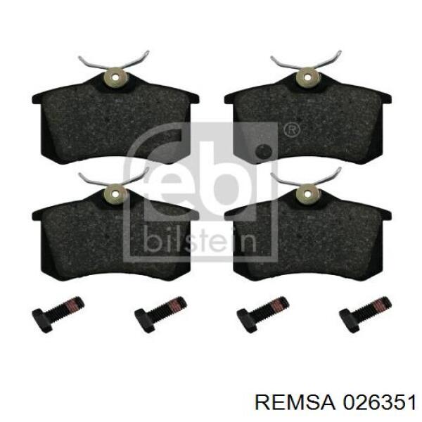 Купити 026351 Remsa Задні колодки