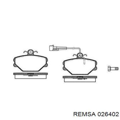 Гальмівні колодки Remsa 026402 ціна, від 10.60 USD