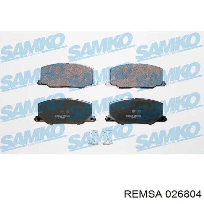 Купити 026804 Remsa Колодки гальмівні передні, дискові