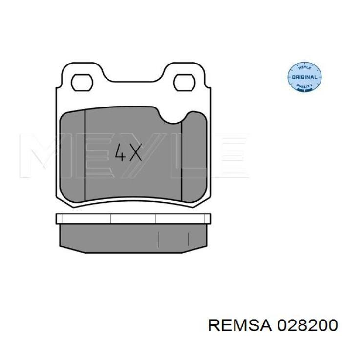 Задні дискові колодки Remsa 028200