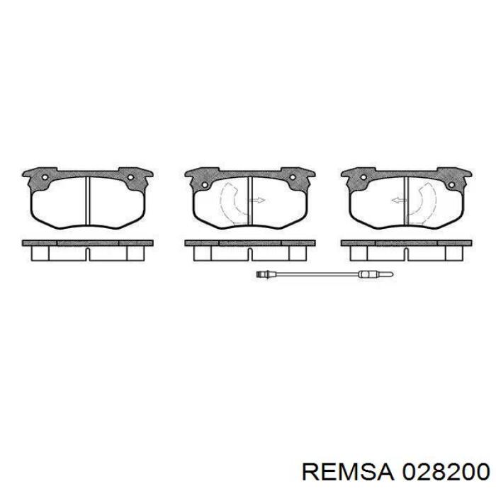 Задні гальмівні колодки Remsa 028200 ціна, від 10.71 USD