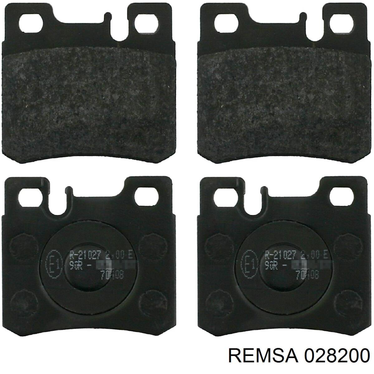 Задні гальмівні колодки Remsa 028200 ціна, від 10.71 USD