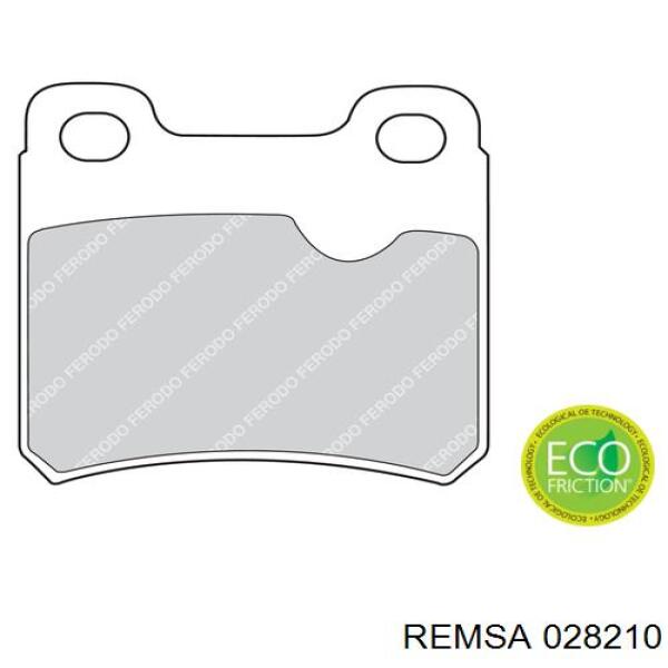 Задні дискові колодки Remsa 028210