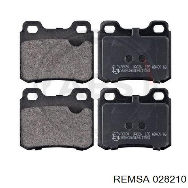 Задні гальмівні колодки Remsa 028210 ціна, від 10.26 USD