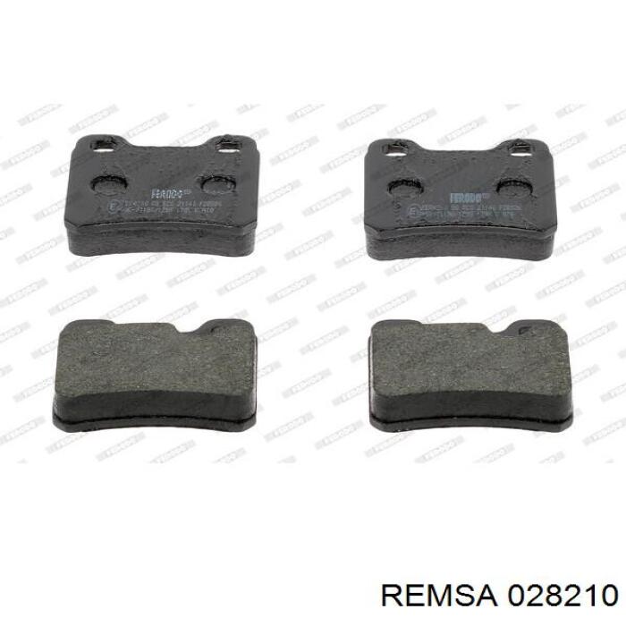 Купити 028210 Remsa Задні колодки