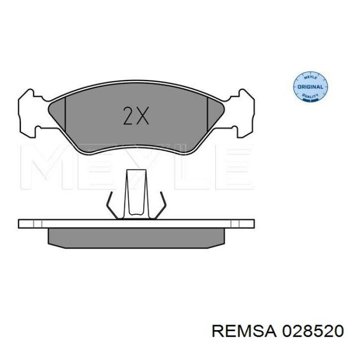 Тормозні колодки Remsa 028520