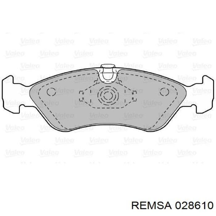 Гальмівні колодки Remsa 028610 ціна, від 17.25 USD