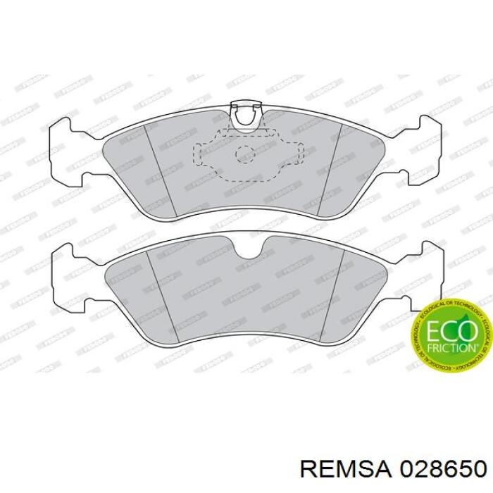 Передні тормозні колодки 028650 Remsa