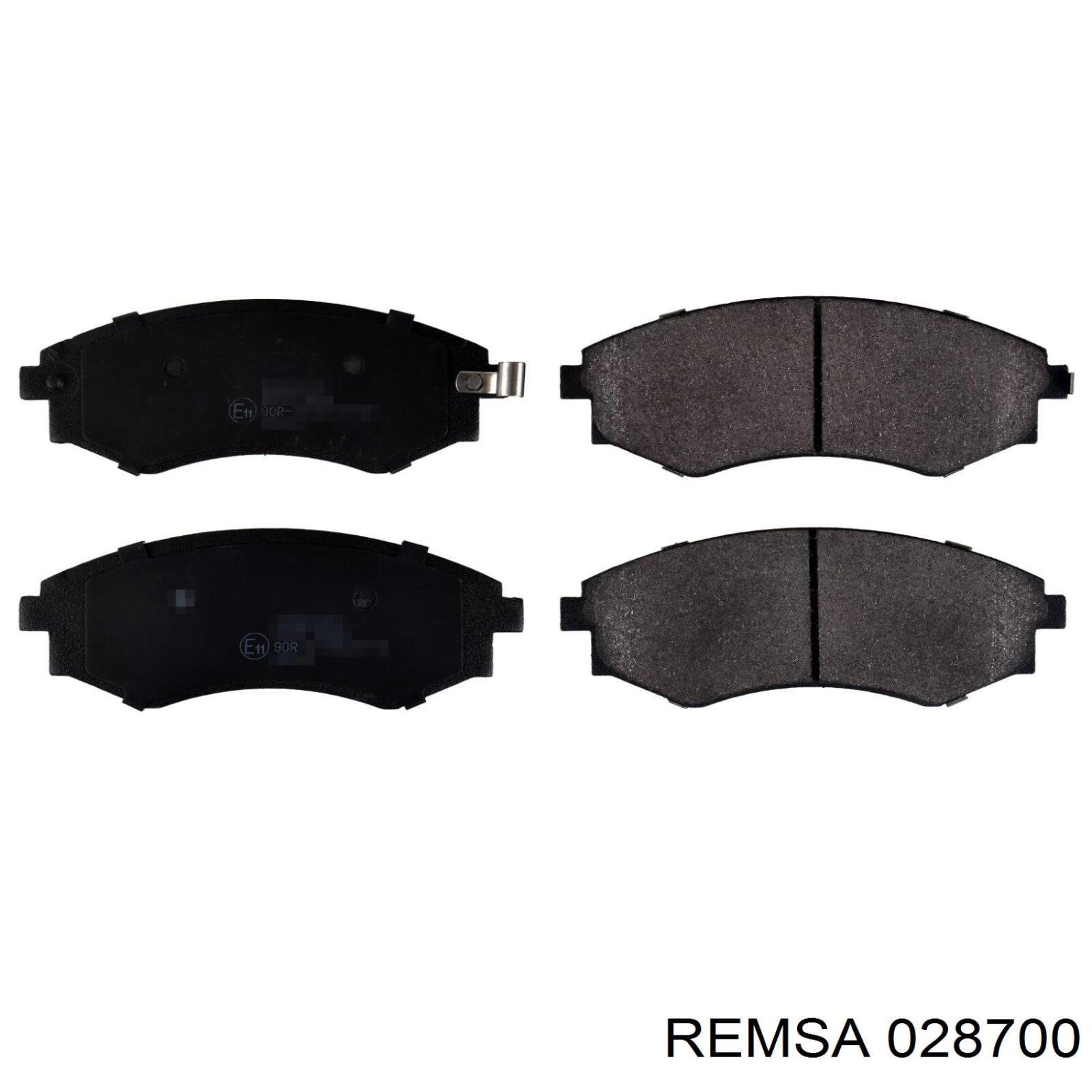 Гальмівні колодки Remsa 028700 ціна, від 15.22 USD