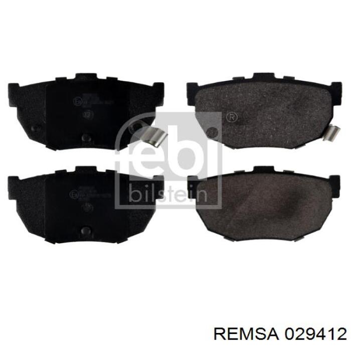 Задні дискові колодки Remsa 029412