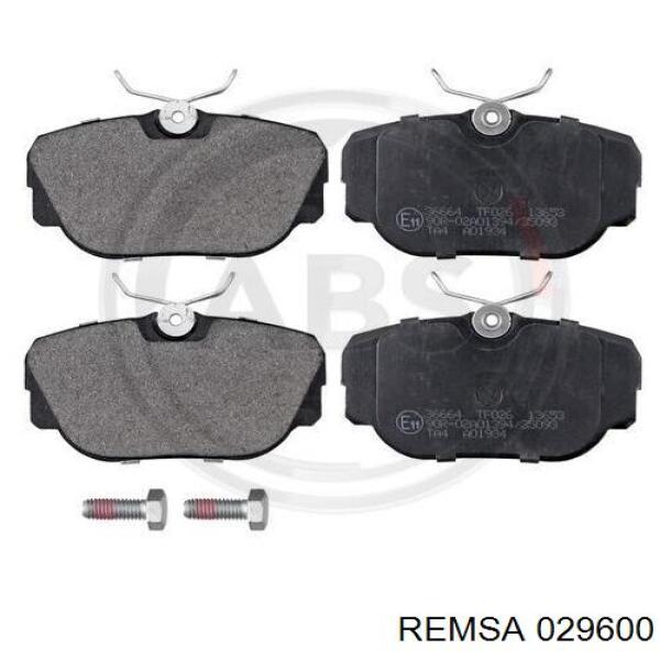 029600 Remsa колодки гальмівні передні, дискові