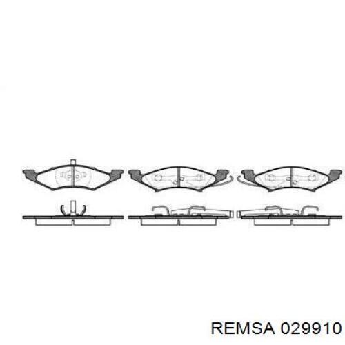 Купити 029910 Remsa Колодки гальмівні передні, дискові