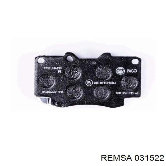 Гальмівні колодки Remsa 031522 ціна, від 29.38 USD