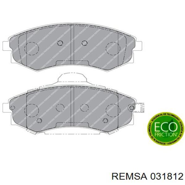 Купити 031812 Remsa Колодки гальмівні передні, дискові