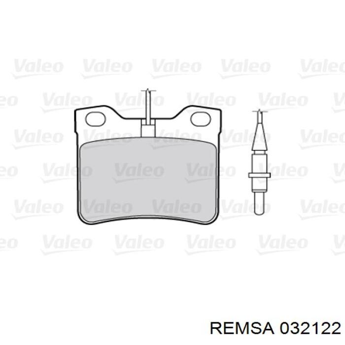 Задні дискові колодки Remsa 032122