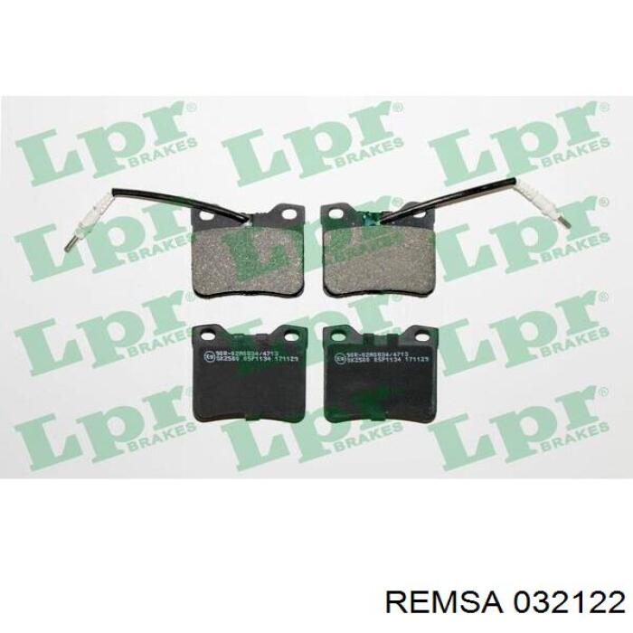 Задні гальмівні колодки Remsa 032122 ціна, від 15.50 USD