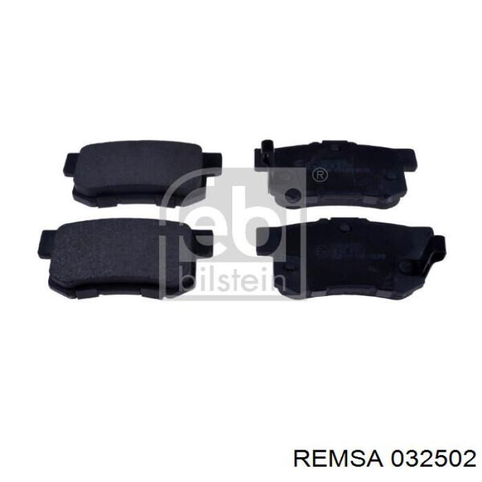 Купити 032502 Remsa Задні колодки