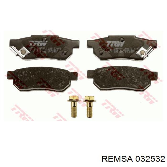 Задні дискові колодки Remsa 032532