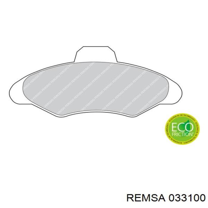 Передні тормозні колодки 033100 Remsa