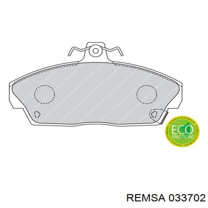 Гальмівні колодки Remsa 033702 ціна, від 18.50 USD