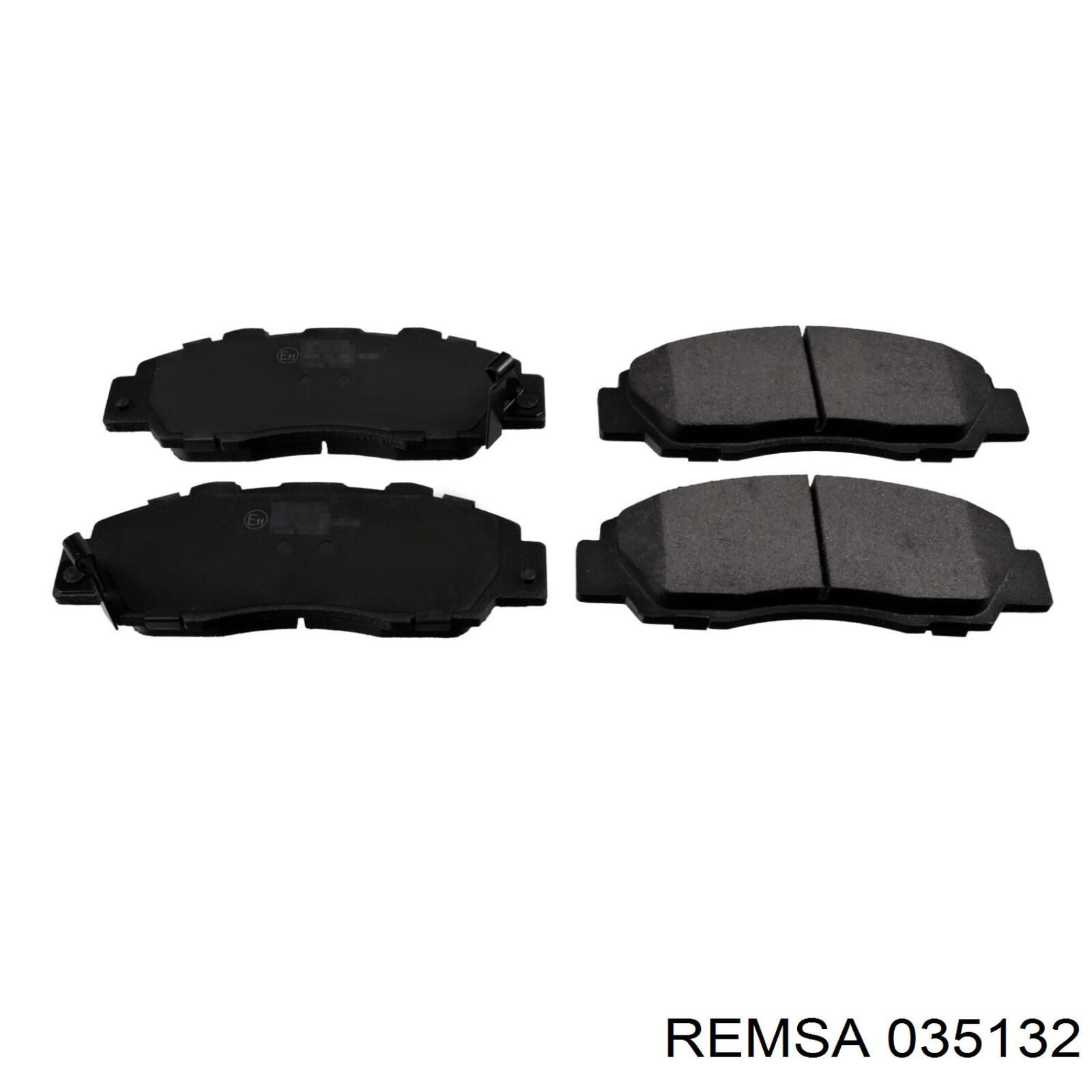 035132 Remsa колодки гальмівні передні, дискові