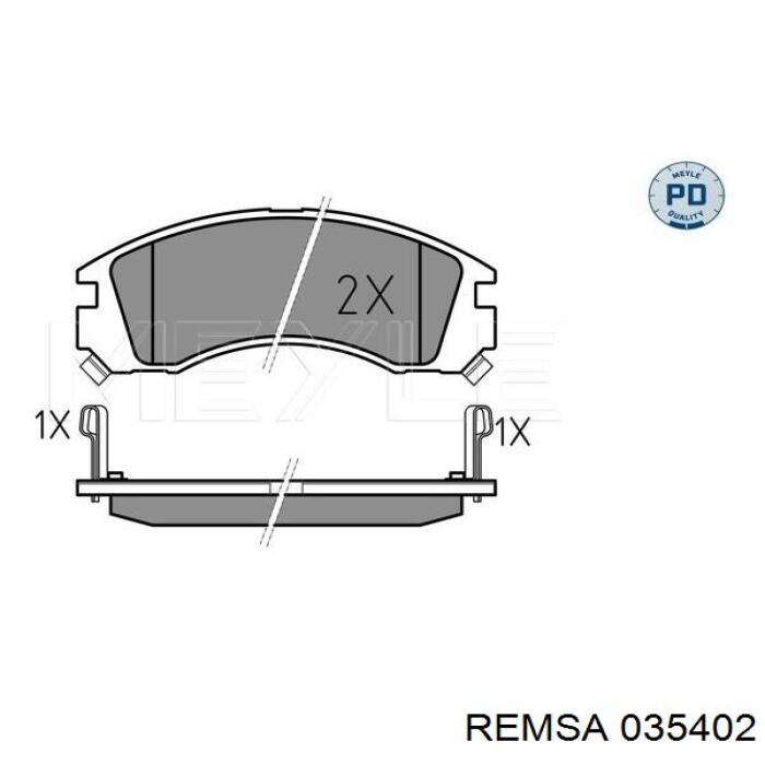 Тормозні колодки Remsa 035402