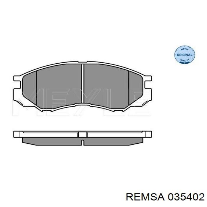 035402 Remsa Передні гальмівні колодки
