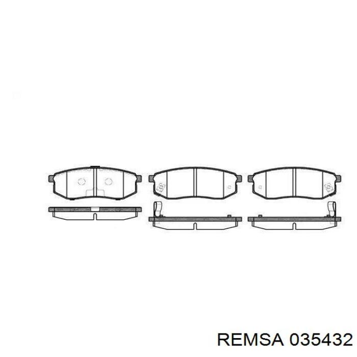 Передні тормозні колодки 035432 Remsa