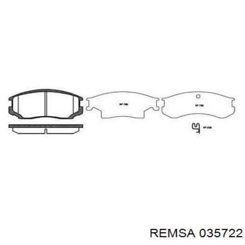 035722 Remsa колодки гальмівні передні, дискові